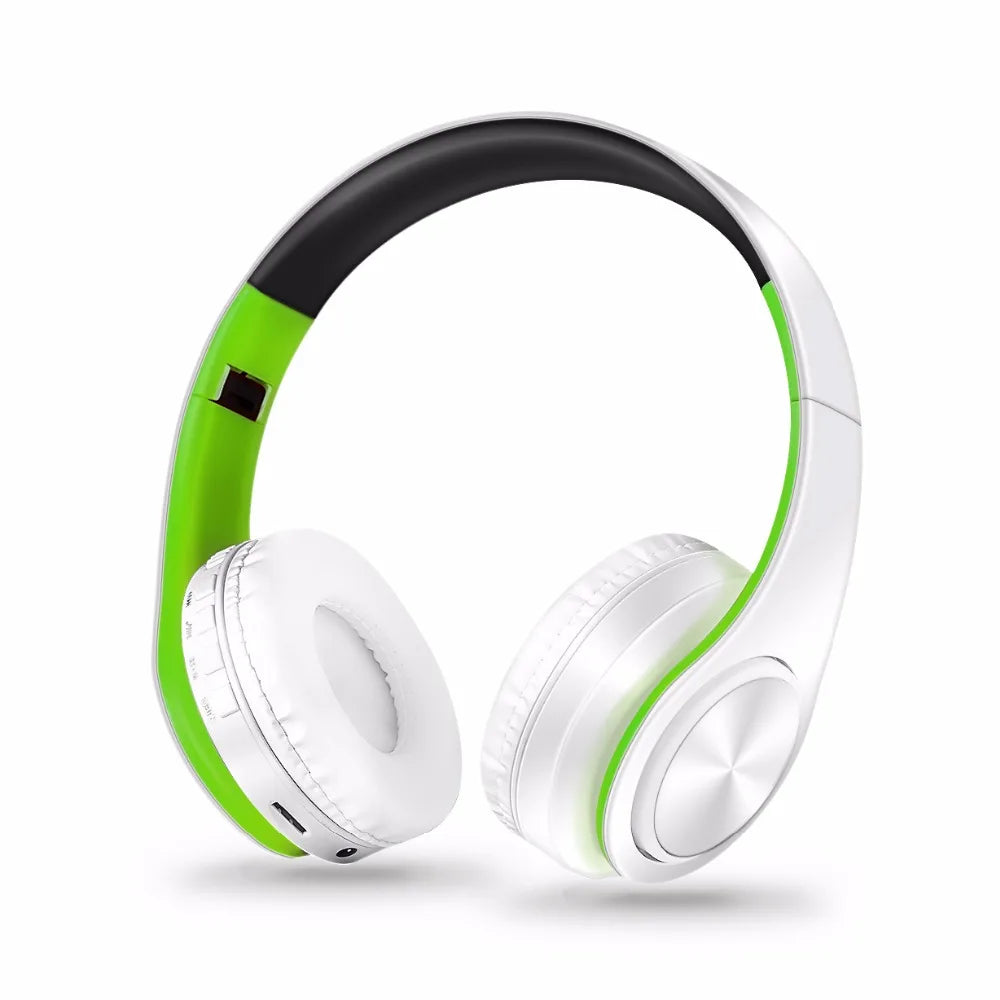 Free Shipping Wireless Bluetooth Headphone Stereo Headset Music Headset Support SD Card with Mic for Mobile Ipad