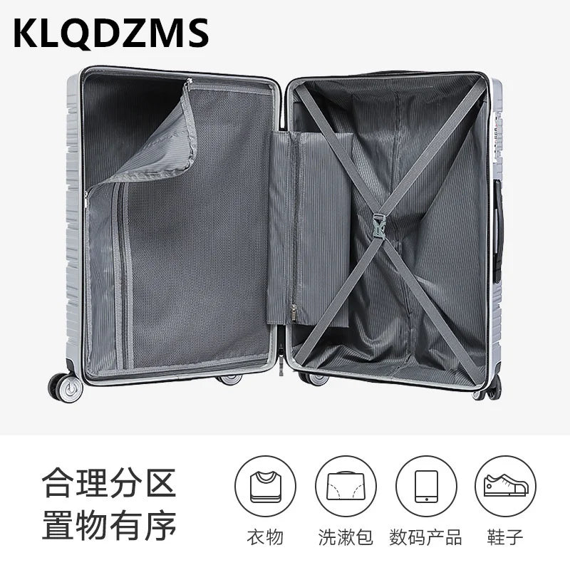 KLQDZMS 20-Inch Multi-Function Luggage Large-Capacity Storage Suitcase Men's And Women's Students Boarding Trolley Case