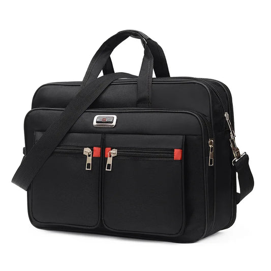 Fashion Large Capacity Men's Briefcase Multifunction 14" Laptop Bag Office Male Shoulder Messenger Bag Business Handbag