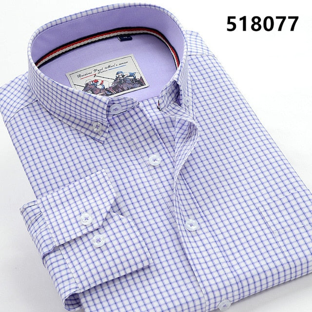 6XL 7XL 8XL 9XL 10XL Large Size Plaid Long Sleeve Shirt 2020 Autumn Brand Clothing Casual Youth Men's Loose Pocket Cotton Shirt