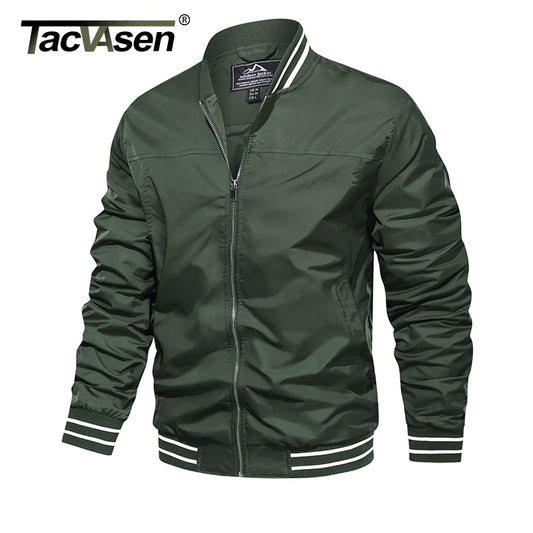 TACVASEN 2020 New Casual Jacket Mens Spring/Fall Pilot Style Coat Army Bomber Jackets Baseball Jacket Outerwear Overcoat Boys