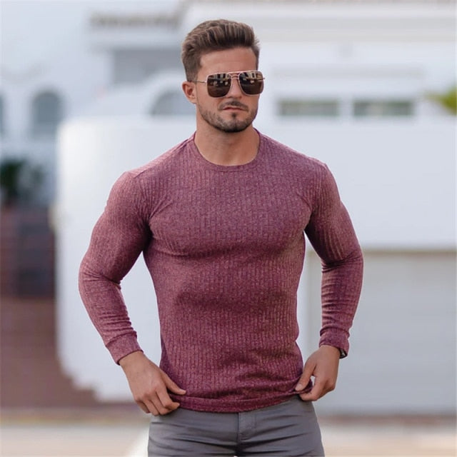 Autumn Winter Fashion Turtleneck Mens Thin Sweaters Casual Roll Neck Solid Warm Slim Fit Sweaters Men Turtleneck Pullover Male