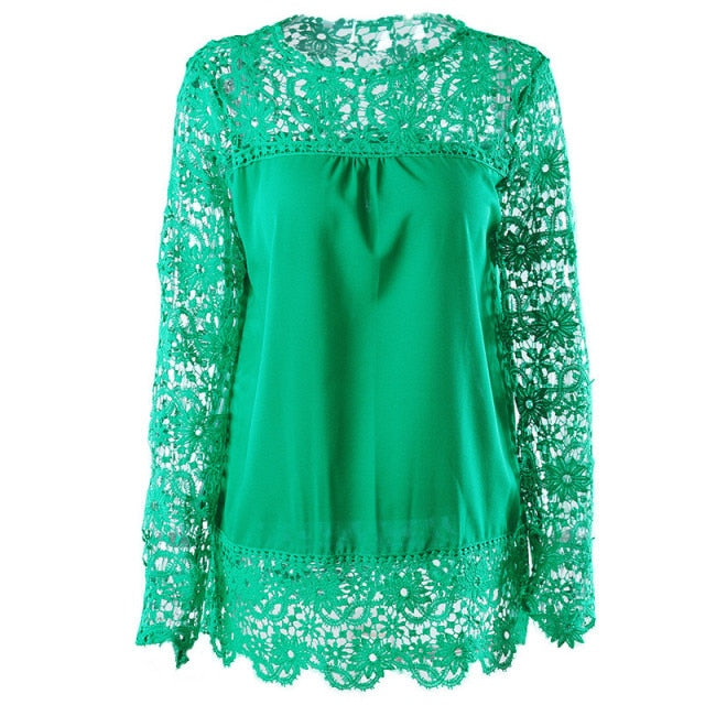 yvlvol plus size 7XL sexy lace blouse women for autum spring female tops shirt 2019 drop shipping